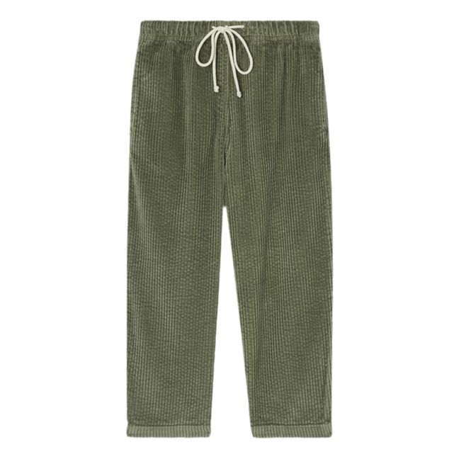 Pantalon Uni Coton Bio | Vert