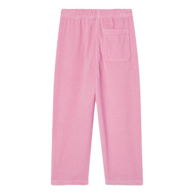 Pantalon Uni Coton Bio | Rose