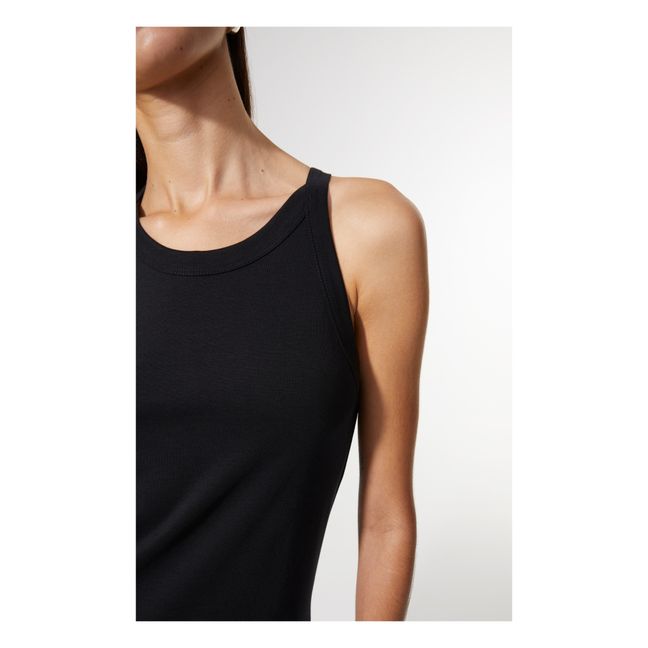 Oana Supple Tank Top | Black