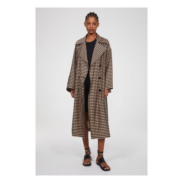 Nanushka alamo hotsell coat houndstooth