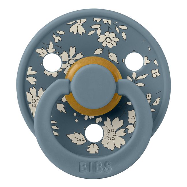 Bibs x Liberty Natural Rubber Pacifiers - Set of 2 | Light blue
