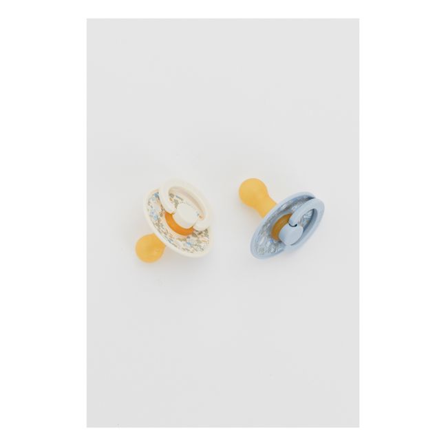 Tétines en caoutchouc naturel Bibs x Liberty - Set de 2 | Bleu ciel