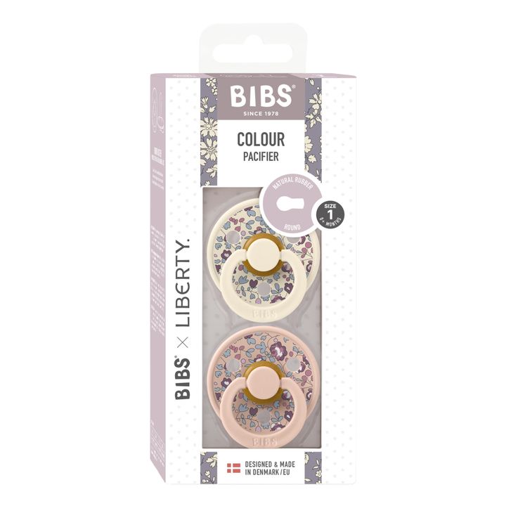 Chupetes de caucho natural Bibs x Liberty - Juego de 2 | Blush- Imagen del producto n°7