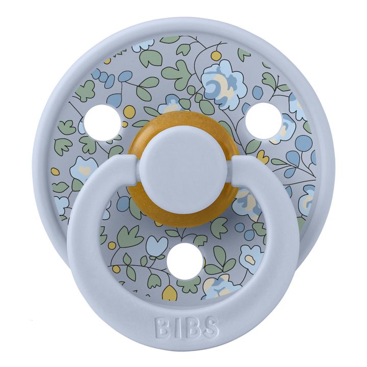 Bibs x Liberty Natural Rubber Pacifiers - Set of 2 | Azul Cielo- Imagen del producto n°7