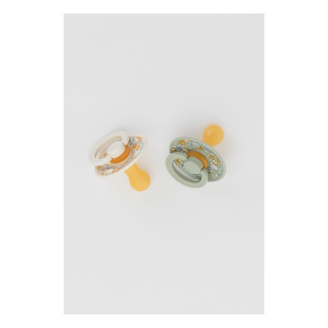 Tétines en caoutchouc naturel Bibs x Liberty - Set de 2 | Salvia
