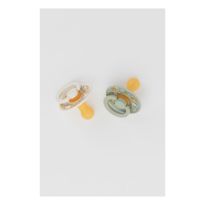 Chupetes de caucho natural Bibs x Liberty - Juego de 2 | Salvia- Imagen del producto n°1
