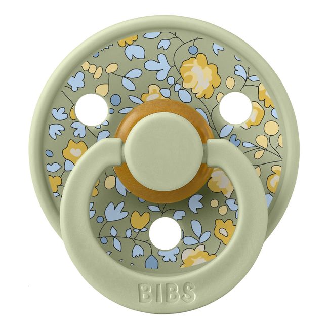 Bibs x Liberty Natural Rubber Pacifiers - Set of 2 | Sage