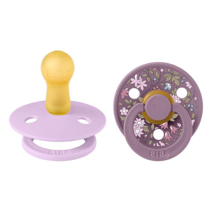 Bibs x Liberty Natural Rubber Pacifiers - Set of 2 | Violeta- Imagen del producto n°3
