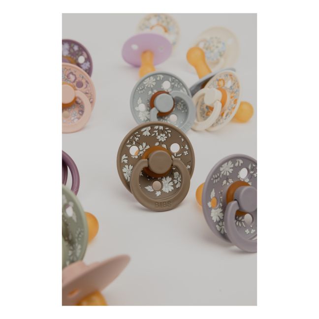Ciucci in gomma naturale, modello: Bibs x Liberty - Set di 2 | Blush