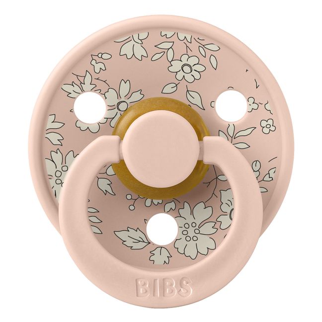 Ciucci in gomma naturale, modello: Bibs x Liberty - Set di 2 | Blush