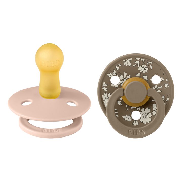 Chupetes de caucho natural Bibs x Liberty - Juego de 2 | Blush- Imagen del producto n°3