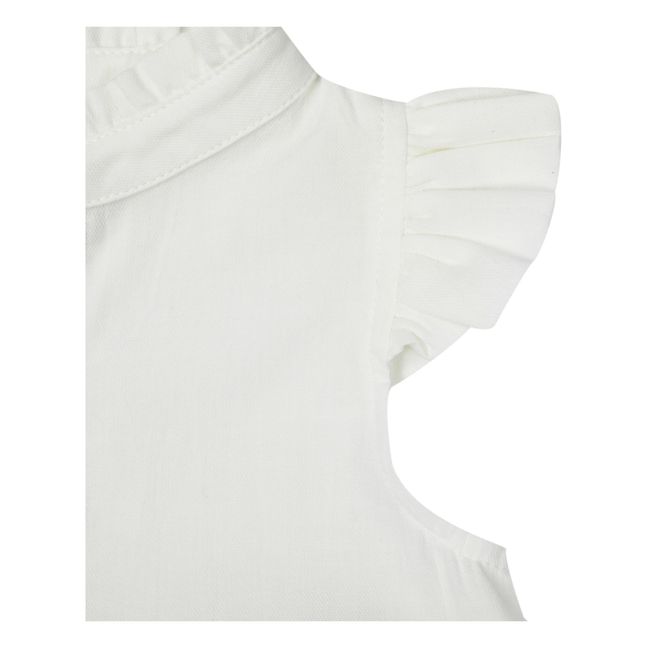 Fleurance Cotton and Tulle Dress | Blanco