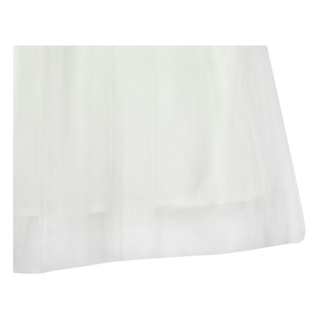 Fleurance Cotton and Tulle Dress | Bianco
