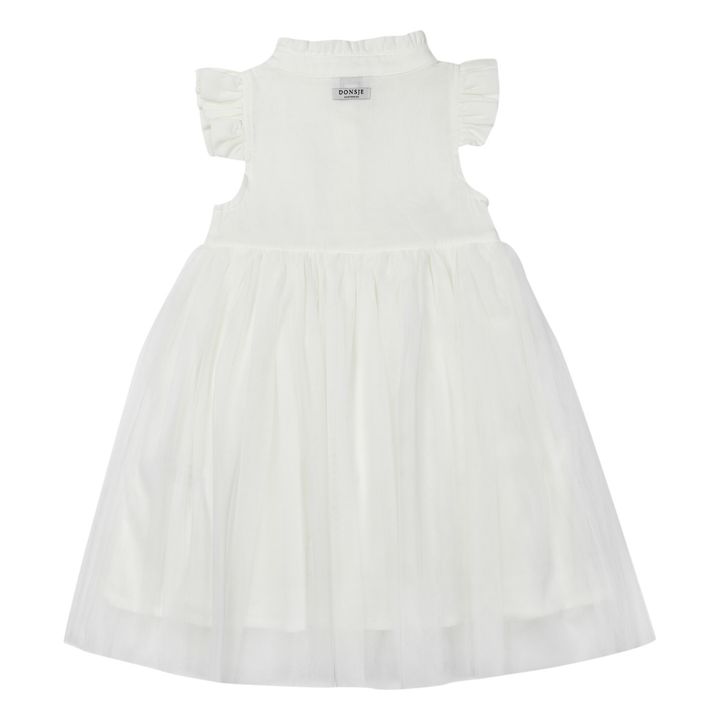 Fleurance Cotton and Tulle Dress | Blanco- Imagen del producto n°5