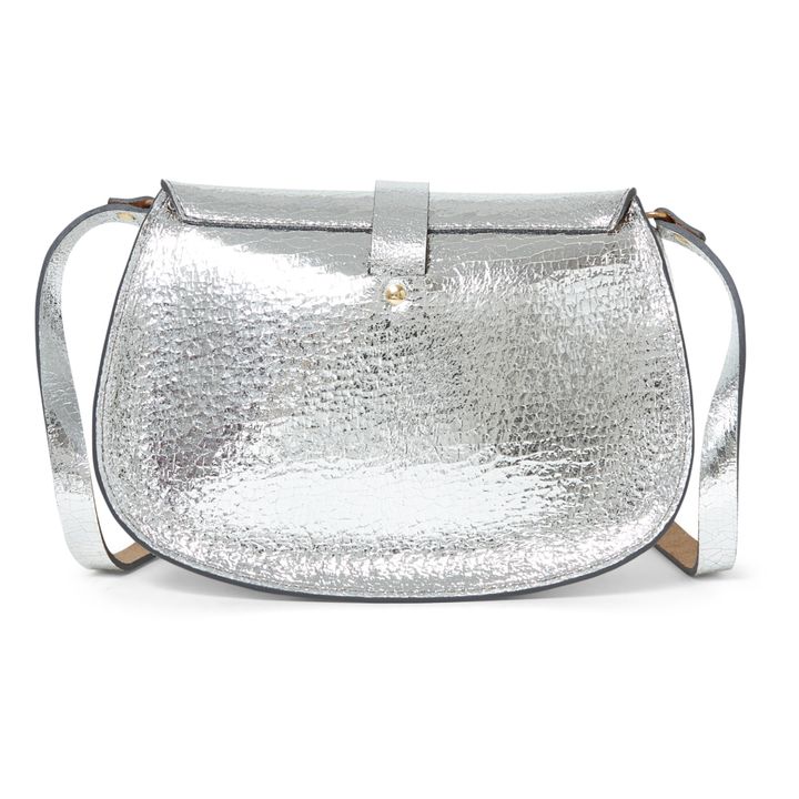 Courcy Shiny Bag | Plateado- Imagen del producto n°2