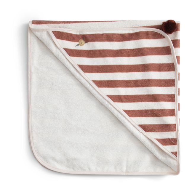 Stripe Anjou Bath Towel | Terracotta