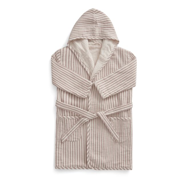 Cotton muslin bathrobe | Ecru