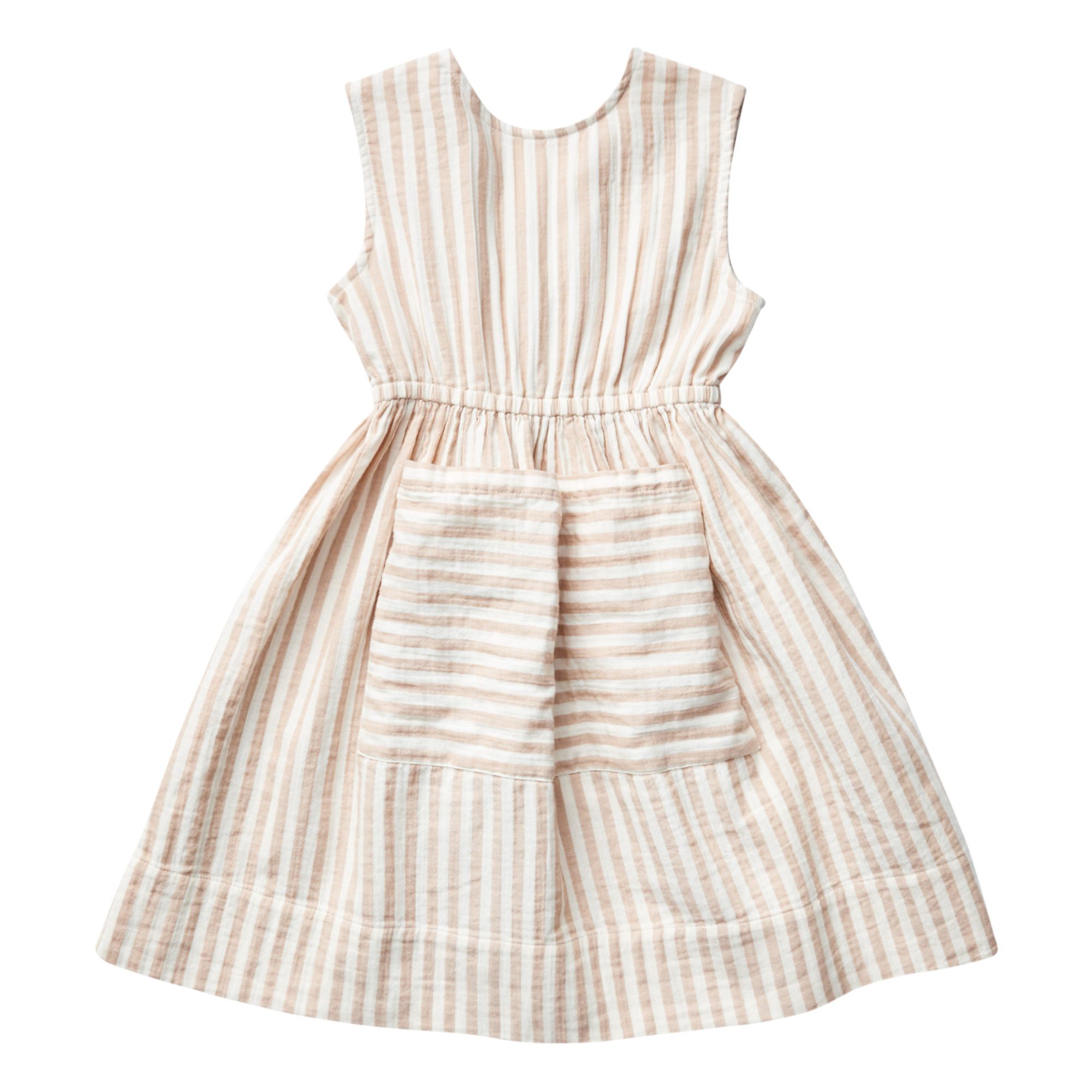 Soor Ploom - Orla Organic Cotton Muslin Striped Dress - Ecru