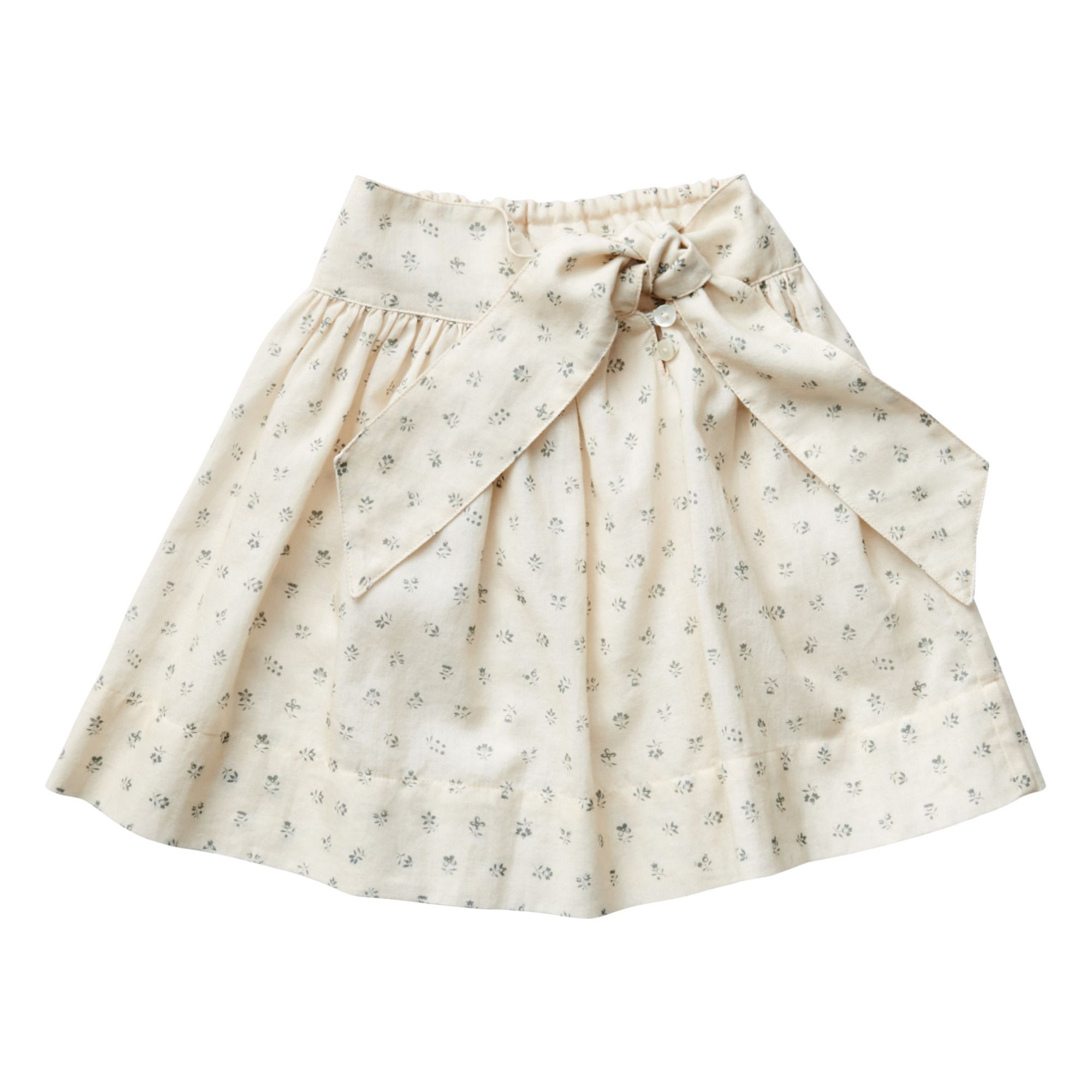 Soor Ploom - Lupe Coton Gauze Floral Midi Skirt - Ecru | Smallable