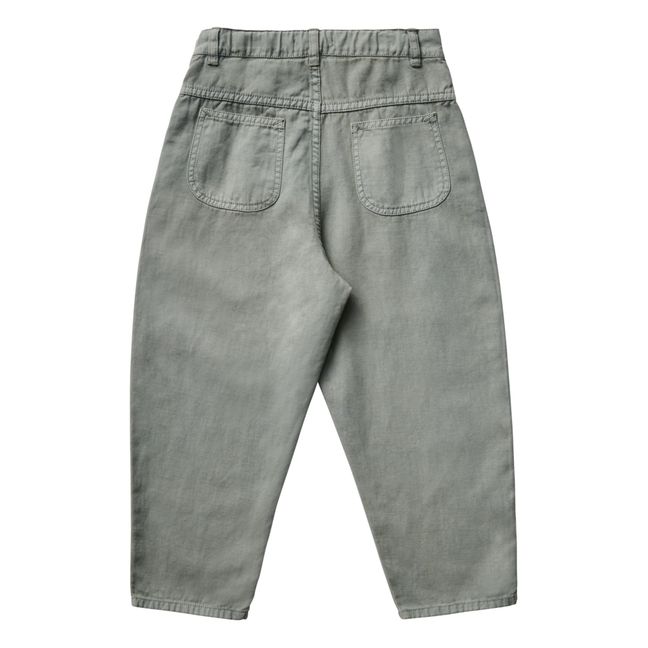 Pantalon Coton et Lin Nova | Vert kaki
