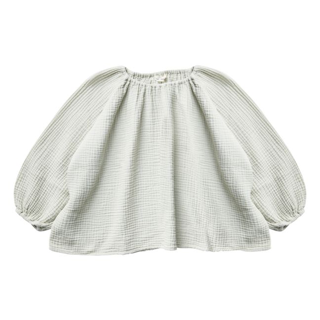Bluse Bio-Baumwollgaze  Chella | Graublau