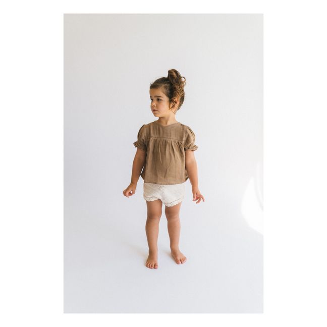 Blusa Clover | Marrón