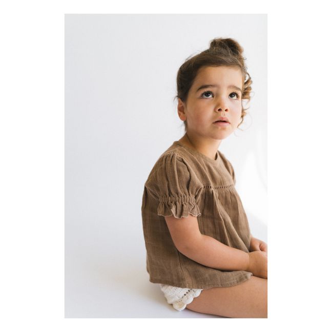 Blouse Clover | Marron