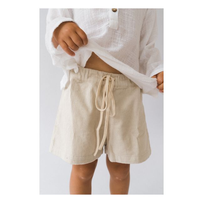 Ribbed Bowie Shorts | Ecru
