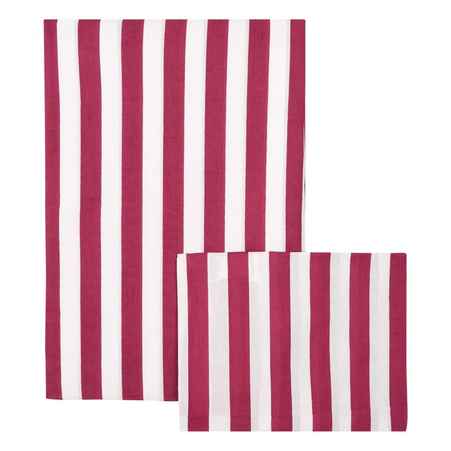 Parure de lit Fuchsia Stripes