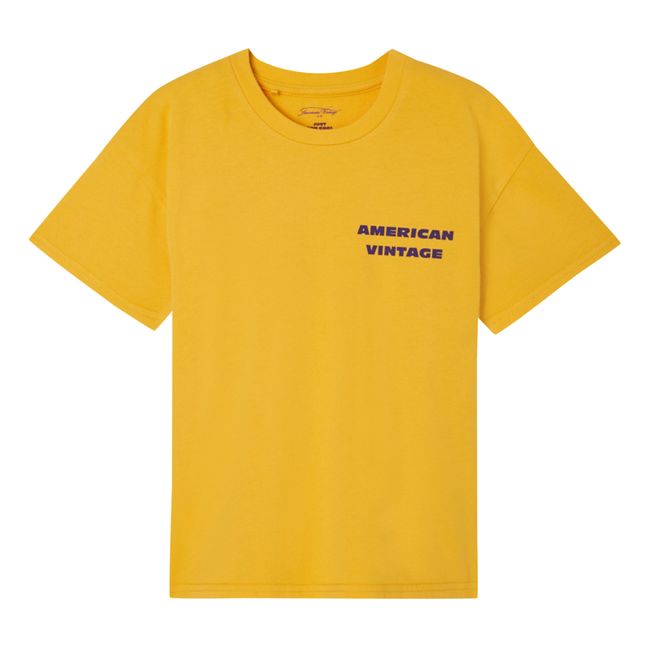 Straight Printed T-shirt | Yellow