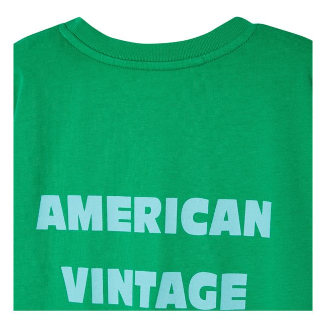 Straight Printed T-shirt | Mint Green