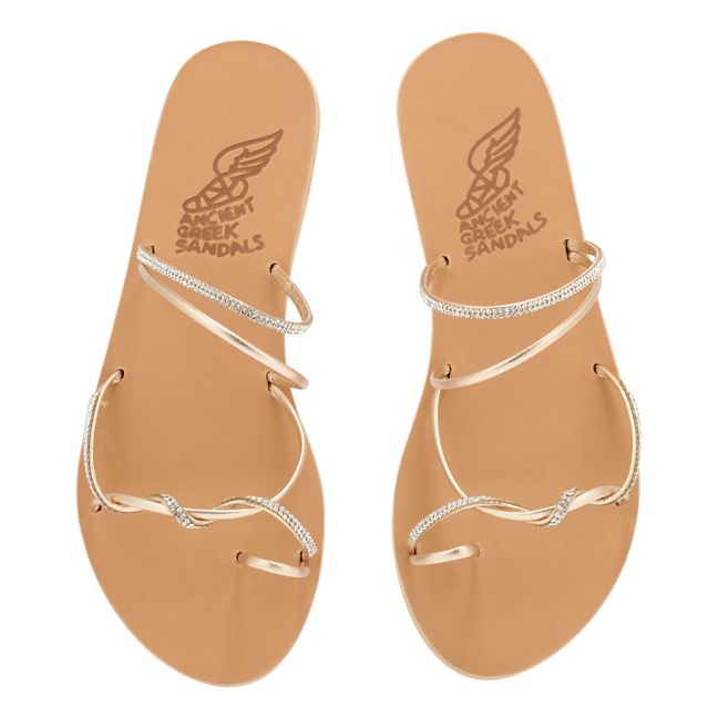Ancient Greek Sandals Plage Braided Metallic Gold Leather Sandals |  Wardrobe Icons