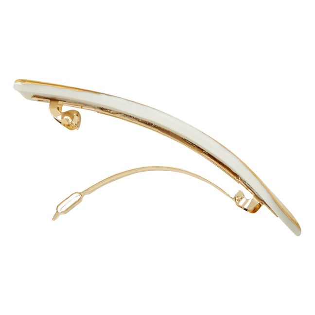 Barrette Porcelaine | Doré