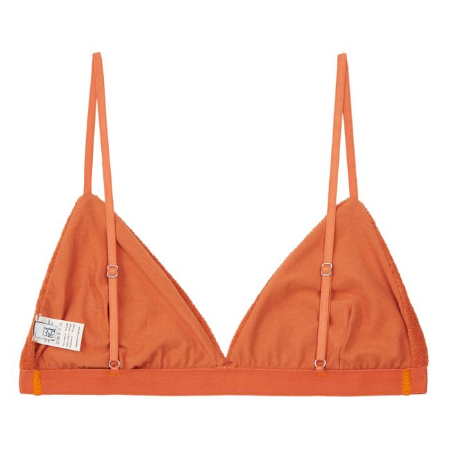 Soutien-Gorge Mississippi Eponge Coton Bio | Orange Rouille
