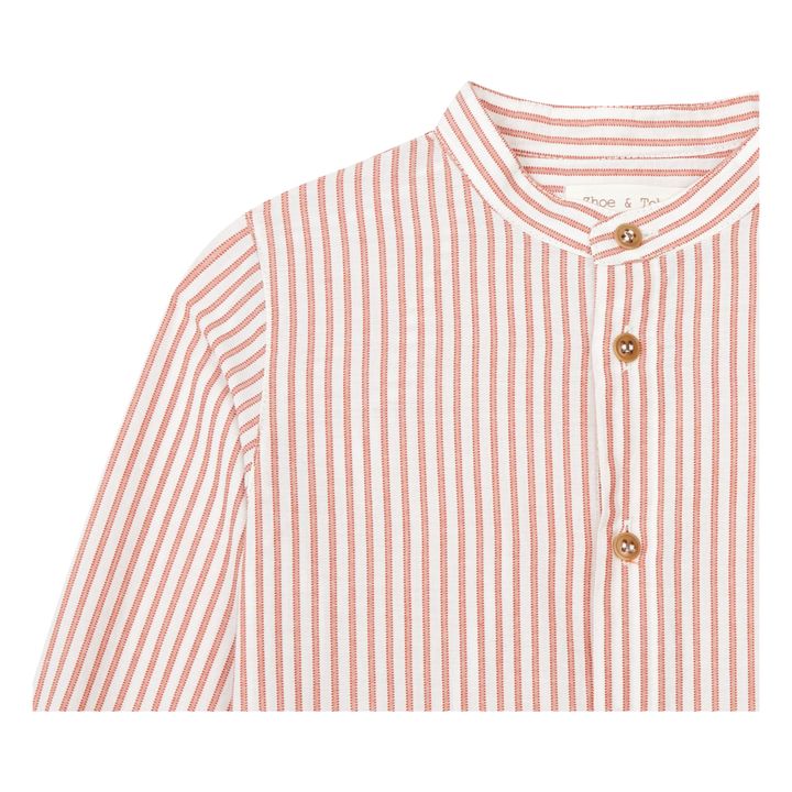 Camisa de rayas | Terracotta- Imagen del producto n°1