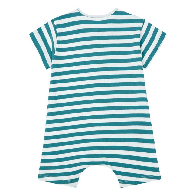Combishort Rayée | Vert