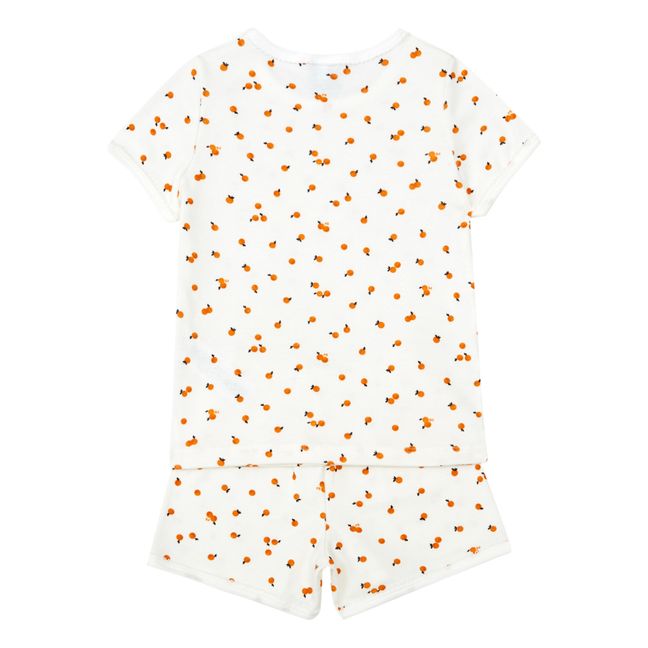 Orangettes Organic Cotton Short Pyjamas | Ecru