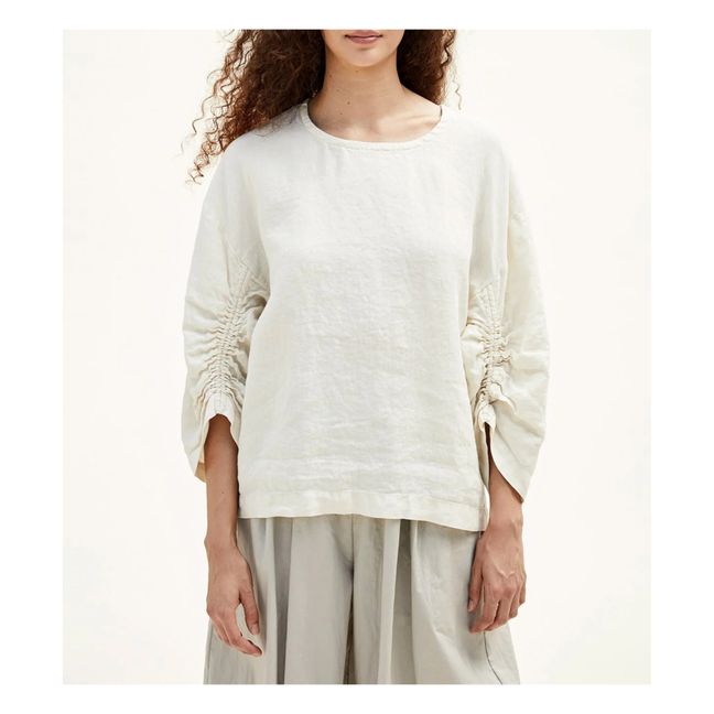 Xiao Linen Top | Bianco