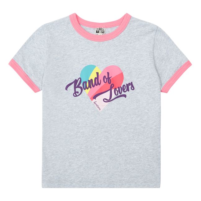T-Shirt Bio-Baumwolle Lovers | Grau Meliert