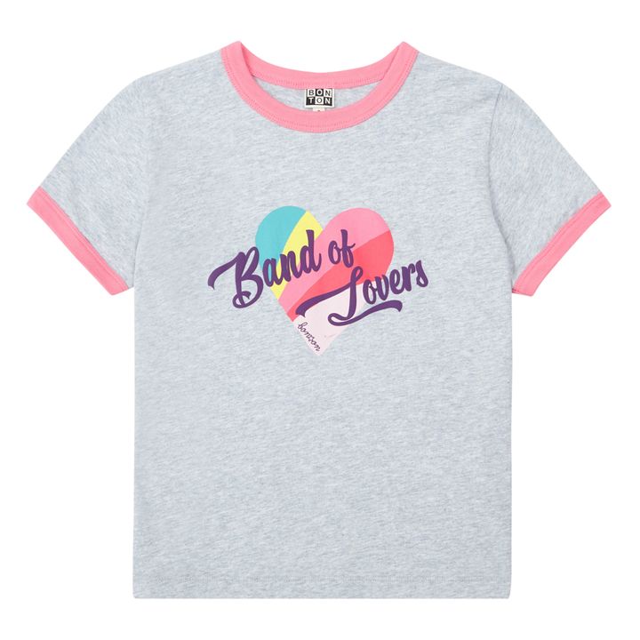 T-Shirt Bio-Baumwolle Lovers | Grau Meliert- Produktbild Nr. 0