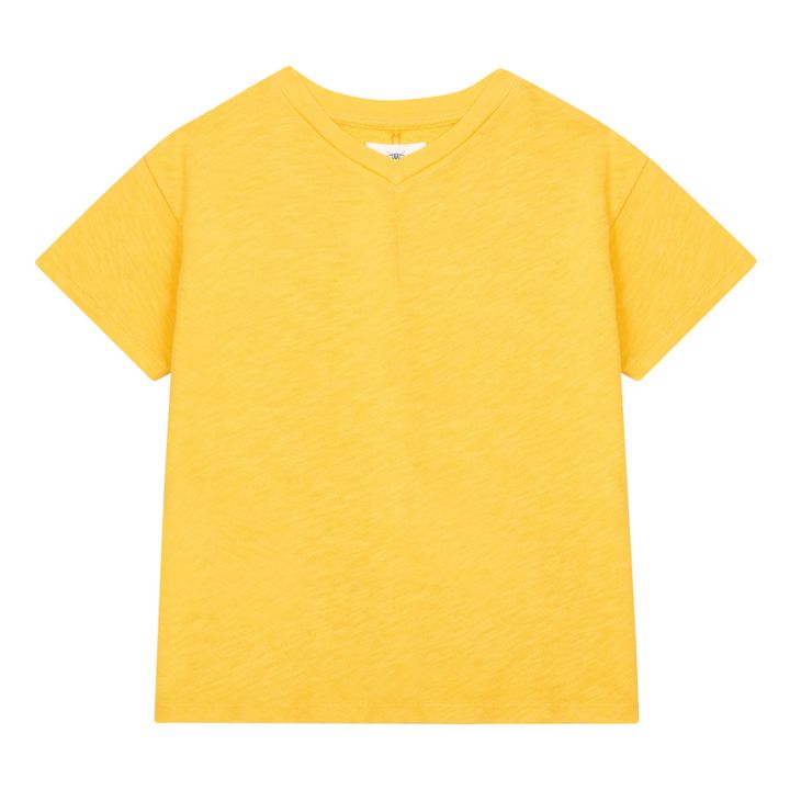 Plain V-Neck T-Shirt | Amarillo- Imagen del producto n°0