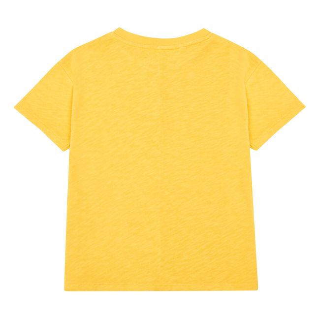 Plain V-Neck T-Shirt | Yellow
