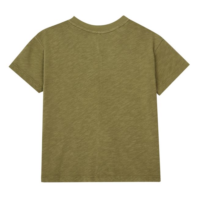 Plain V-Neck T-Shirt | Khaki