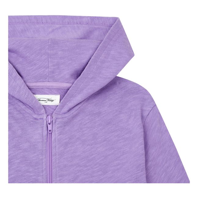 Hoodie Zippé Uni | Violet