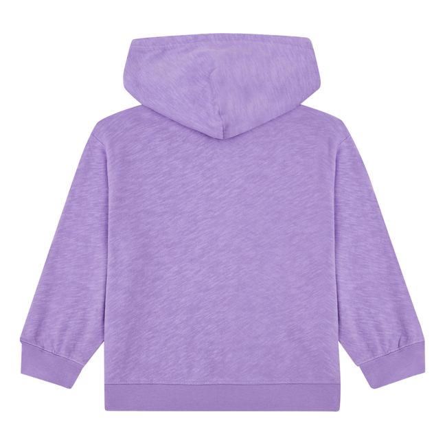 Sudadera unicolor con cremallera | Violeta