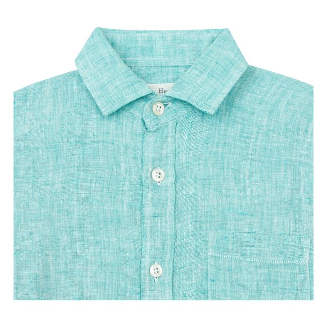 Paul Chambray Linen Shirt | Turchese