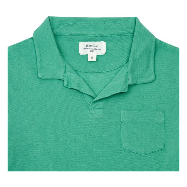 Cotton Pique Polo Shirt | Verde