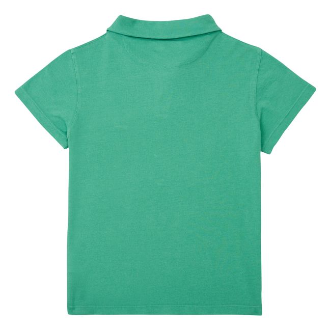 Cotton Pique Polo Shirt | Verde