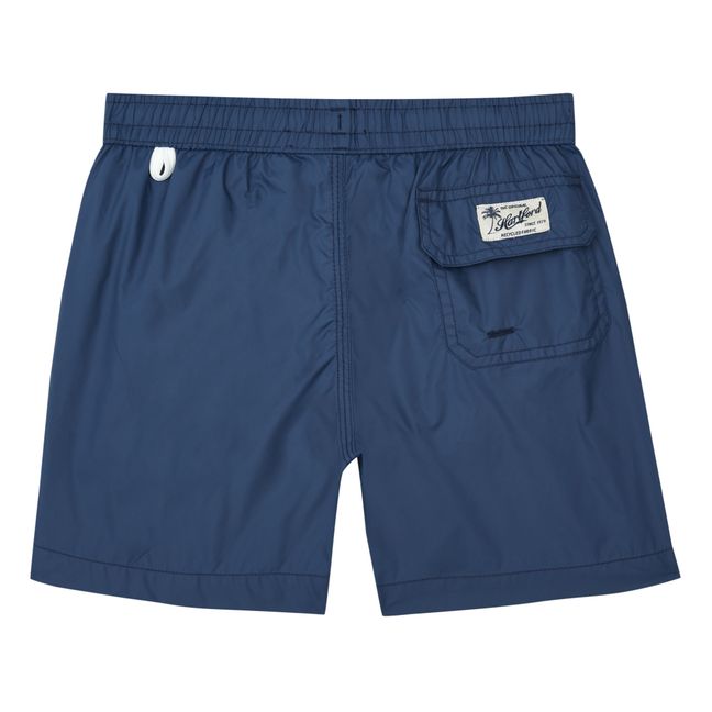 Achille Stripe Recycled Nylon Swim Trunks | Navy