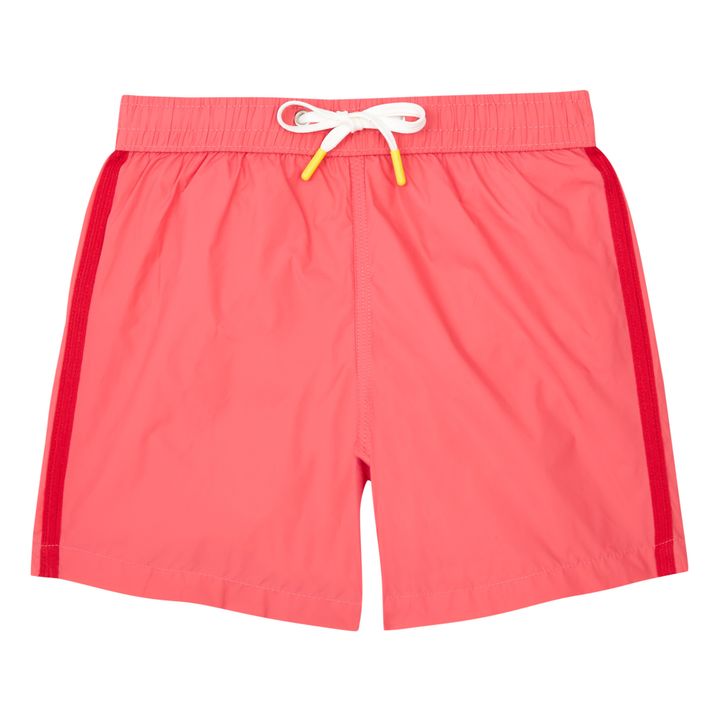 Hartford - Short de Bain Nylon Recyclé Achille Stripe - Red | Smallable